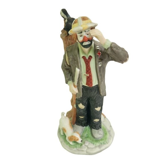 Emmett Kelly Jr Exclusively From Flambro Clown Hunter With Skunk 1990s - Picture 1 of 8